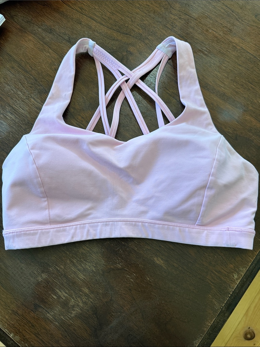 lululemon athletica Light Lavender Strappy Sports Bra